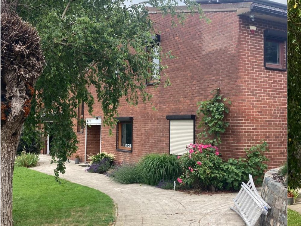 Peinture extérieure d'une villa à Wavre — avant