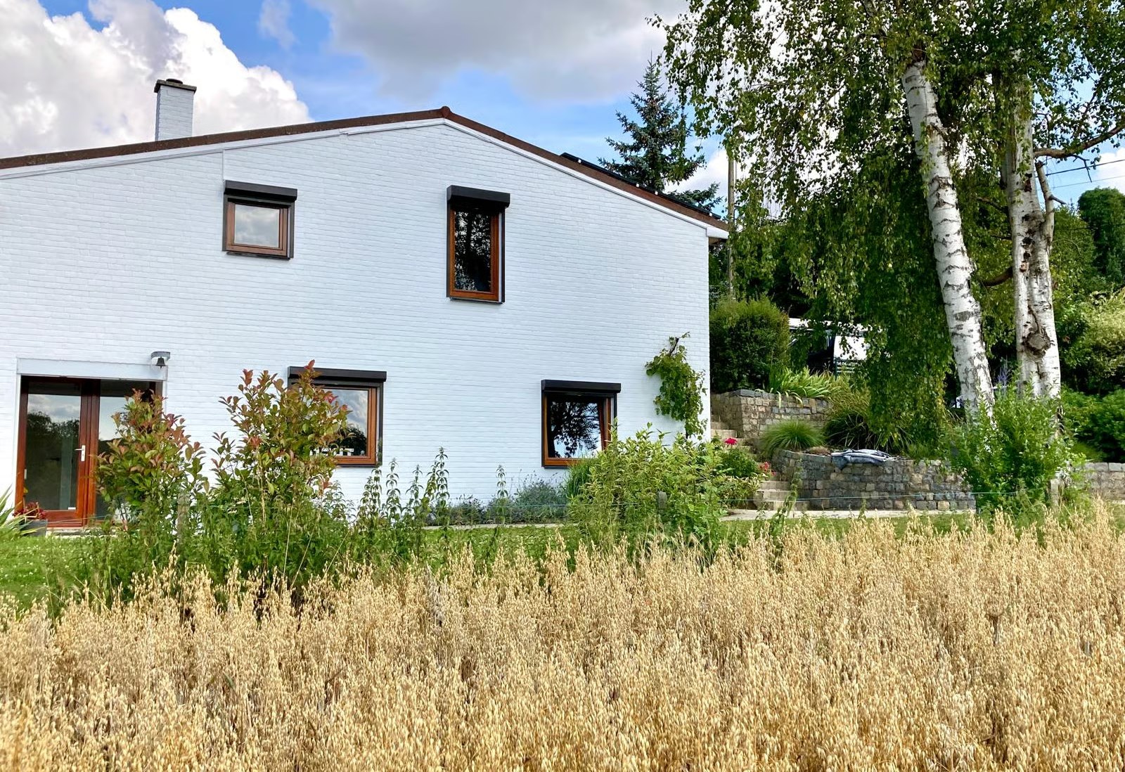 Peinture extérieure d'une villa à Wavre — après